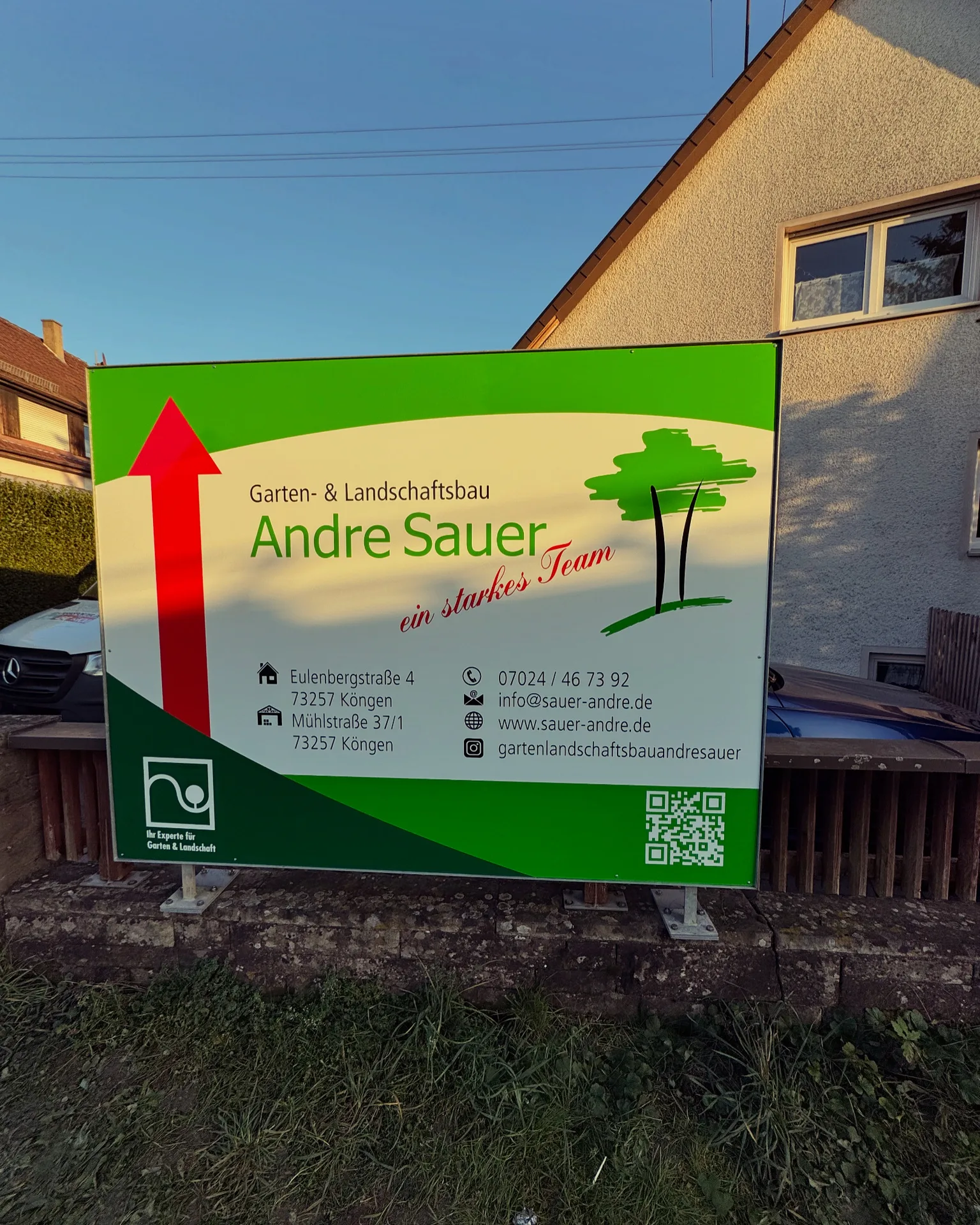Bauschild – Plattendruck