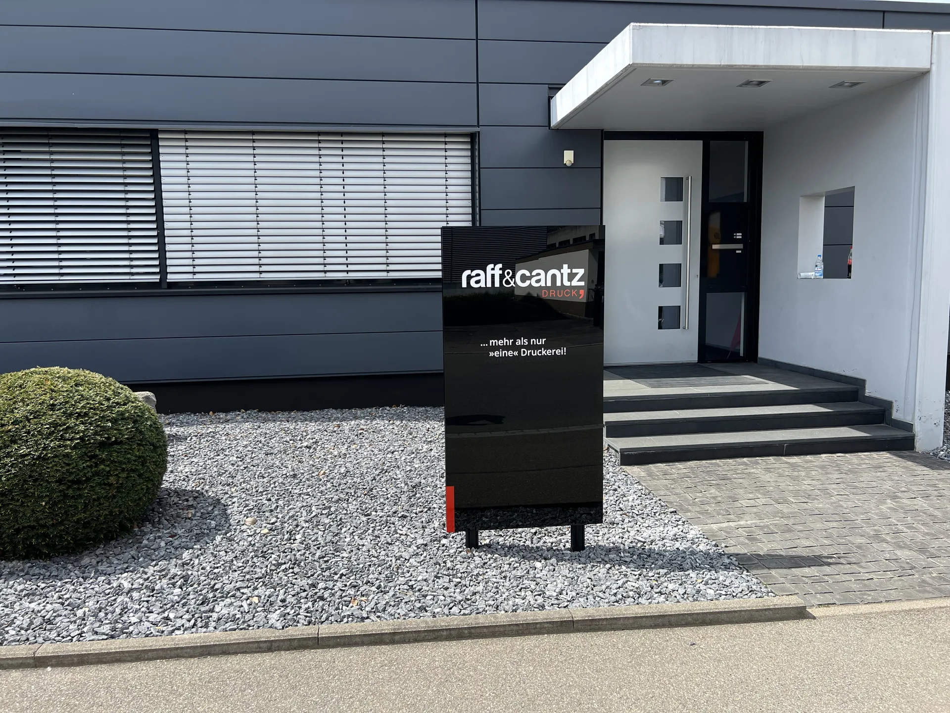 Firmenschild – Plattendruck