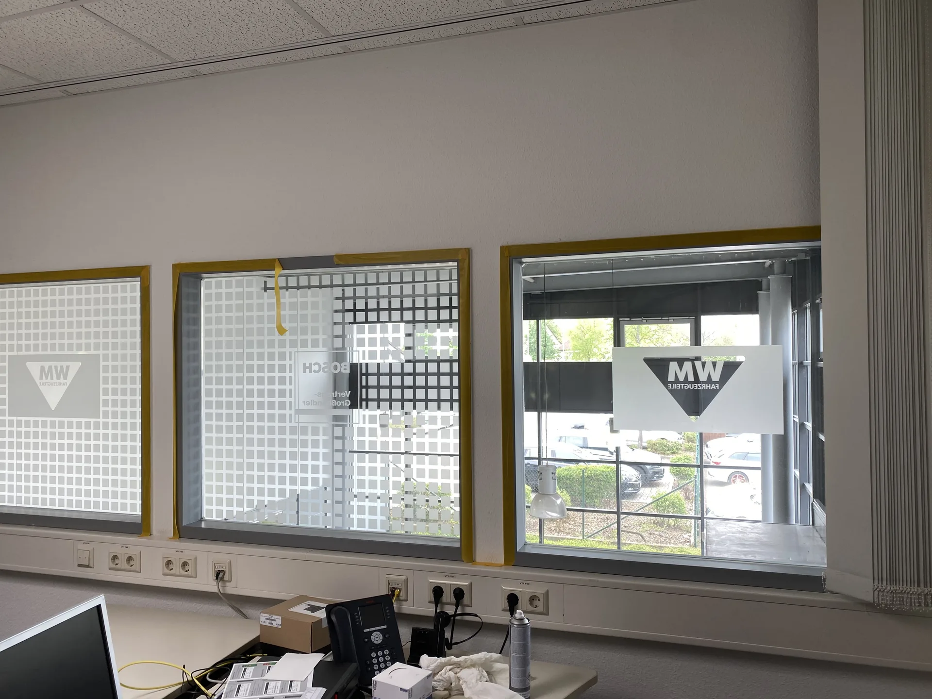 Bürofenster – Sichtschutzfolie